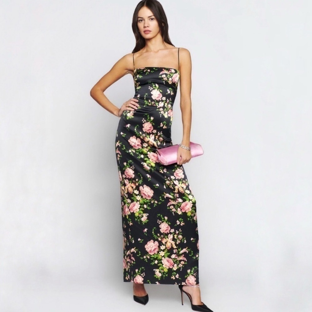 Frankie silk maxi dress
